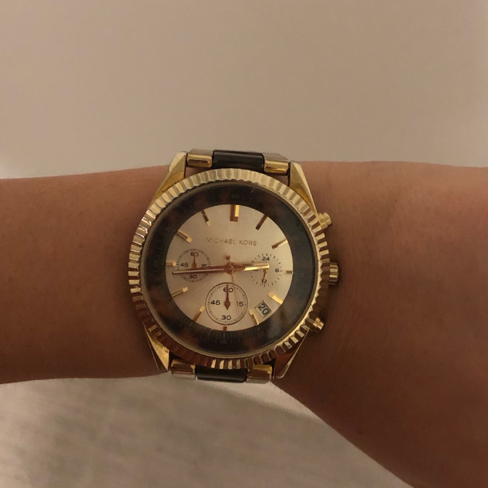Michael Kors tortoise watch